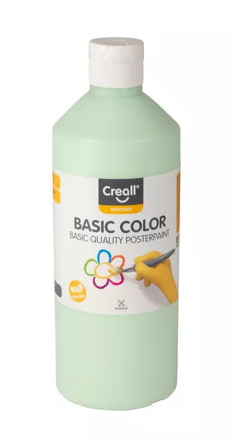 Een Plakkaatverf Creall basic pastel groen 500ml koop je bij Unimark Office B.V.