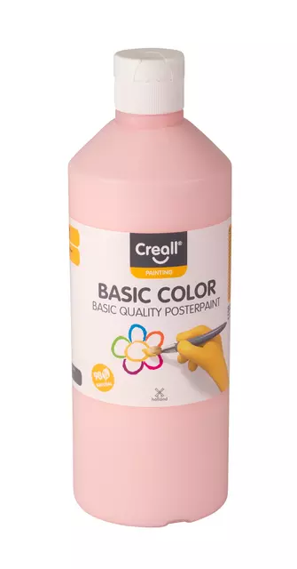 Een Plakkaatverf Creall basic pastel rood 500ml koop je bij Alles voor uw kantoor