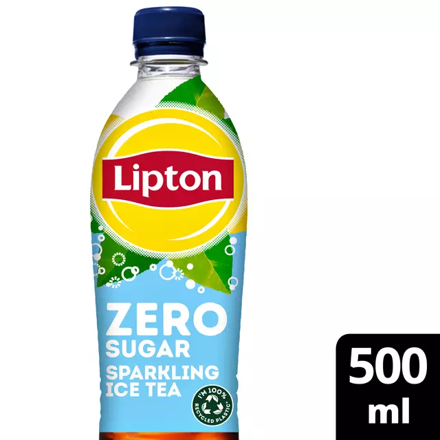 Een Frisdrank Lipton Ice Tea sparkling zero petfles 500ml koop je bij EconOffice