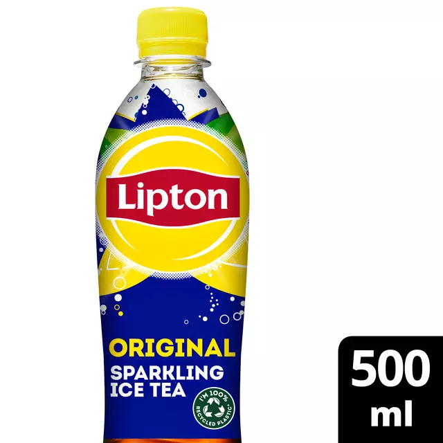 Een Frisdrank Lipton Ice tea sparkling petfles 500ml koop je bij Van Leeuwen Boeken- en kantoorartikelen