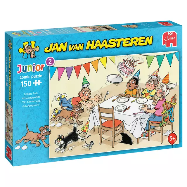 Een Puzzel JvH Junior Verjaardagspartijtje 150 stukjes koop je bij Omnia 4 Office