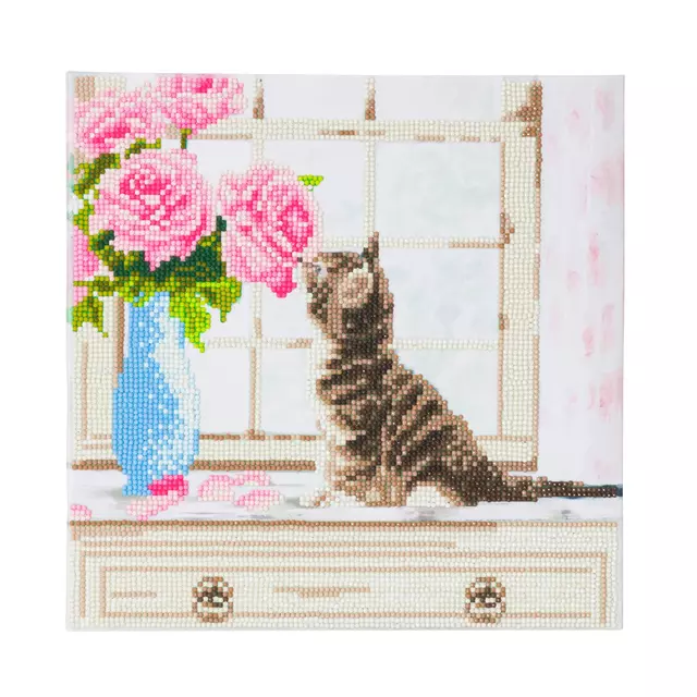 Een Diamondpainting Crystal Art Kit Kat 30x30cm koop je bij The Cartridge Company