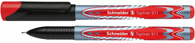 Een Fineliner Schneider Topliner 911 0.4mm rood koop je bij MV Kantoortechniek B.V.