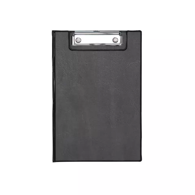Een Klembordmap MAUL A5 staand met penlus PVC zwart koop je bij Goedkope Kantoorbenodigdheden