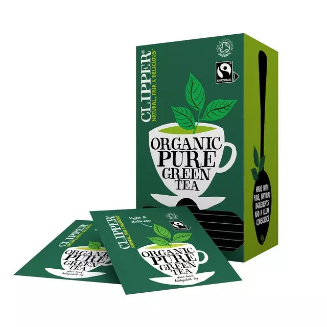 Een Thee Clipper green bio 25 zakjes koop je bij EconOffice