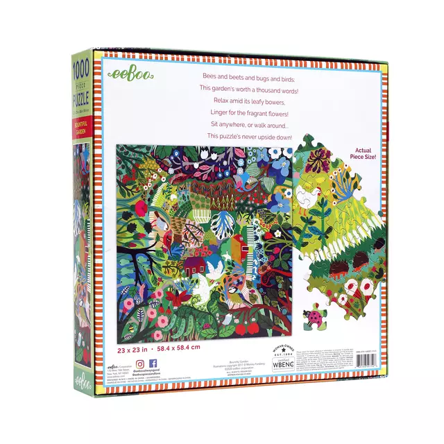 Een Puzzel Eeboo Bountiful Garden 1000 stuks koop je bij Van Leeuwen Boeken- en kantoorartikelen