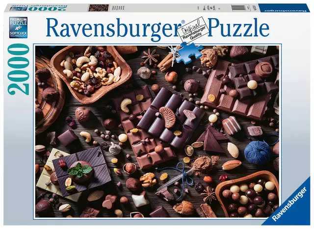 Een Puzzel Ravensburger Chocoladeparadijs 2000 stukjes koop je bij MV Kantoortechniek B.V.