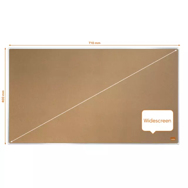 Een Prikbord Nobo Impression Pro Widescreen 40x71cm kurk koop je bij KantoorProfi België BV