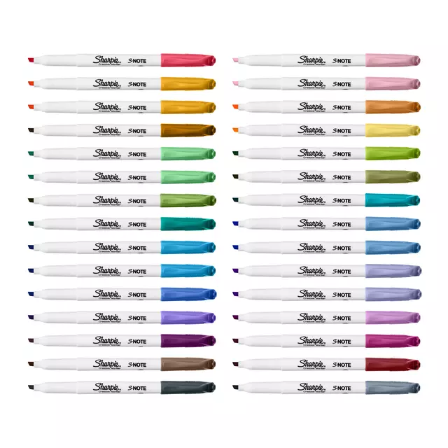 Een Markeerstift Sharpie S-note blister à 20 kleuren koop je bij L&N Partners voor Partners B.V.