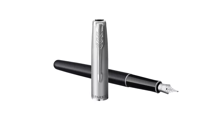 Een Vulpen Parker Sonnet Essential black lacquer CT medium koop je bij QuickOffice BV