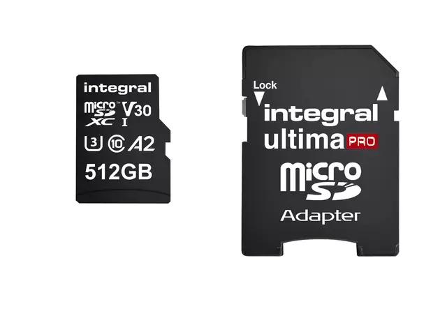 Een Geheugenkaart Integral microSDXC 512GB koop je bij KantoorProfi België BV