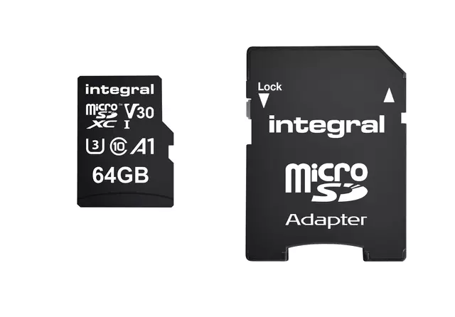Een Geheugenkaart Integral microSDXC 64GB koop je bij KantoorProfi België BV