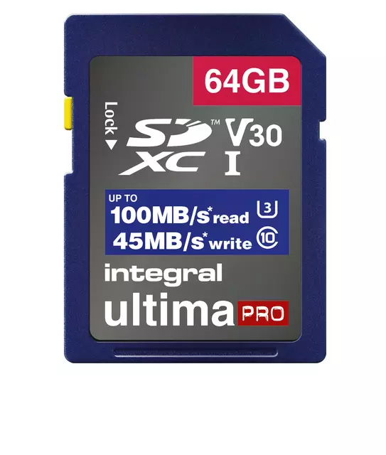 Een Geheugenkaart Integral SDHC-XC 64GB koop je bij EconOffice