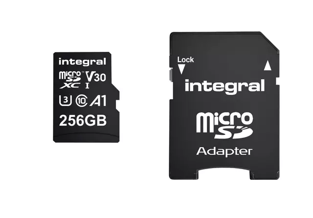 Een Geheugenkaart Integral microSDXC 256GB koop je bij EconOffice