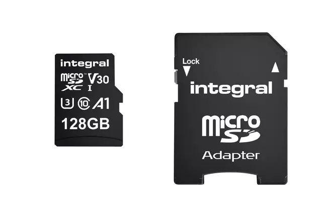 Een Geheugenkaart Integral microSDXC 128GB koop je bij EconOffice