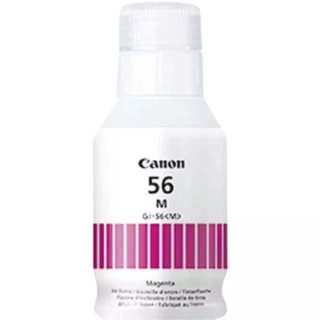 Een Flacon d'encre Canon GI-56 135ml rouge koop je bij QuickOffice BV