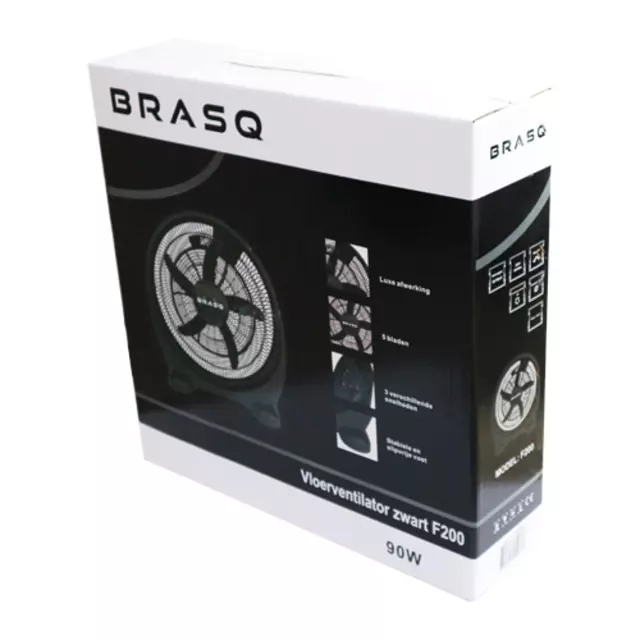 Een Vloerventilator BRASQ Ø 50cm zwart koop je bij L&N Partners voor Partners B.V.