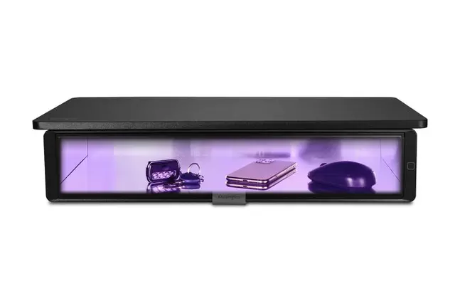 Een Monitorstandaard Kensington UVStand zwart koop je bij Van Leeuwen Boeken- en kantoorartikelen