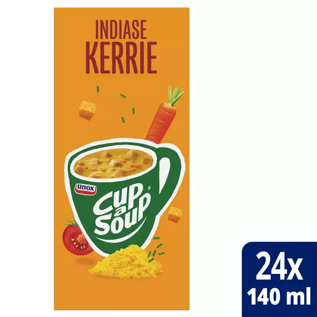 Een Cup-a-Soup Unox Indiase kerrie 140ml koop je bij EconOffice