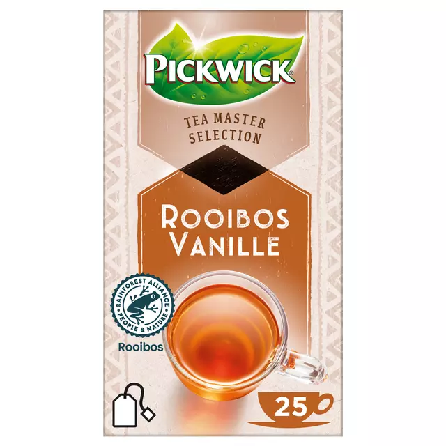 Een Thee Pickwick Master Selection Rooibos Vanille 25st koop je bij QuickOffice BV