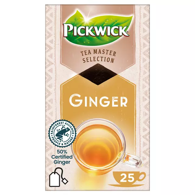 Een Thee Pickwick Master Selection ginger 25st koop je bij EconOffice