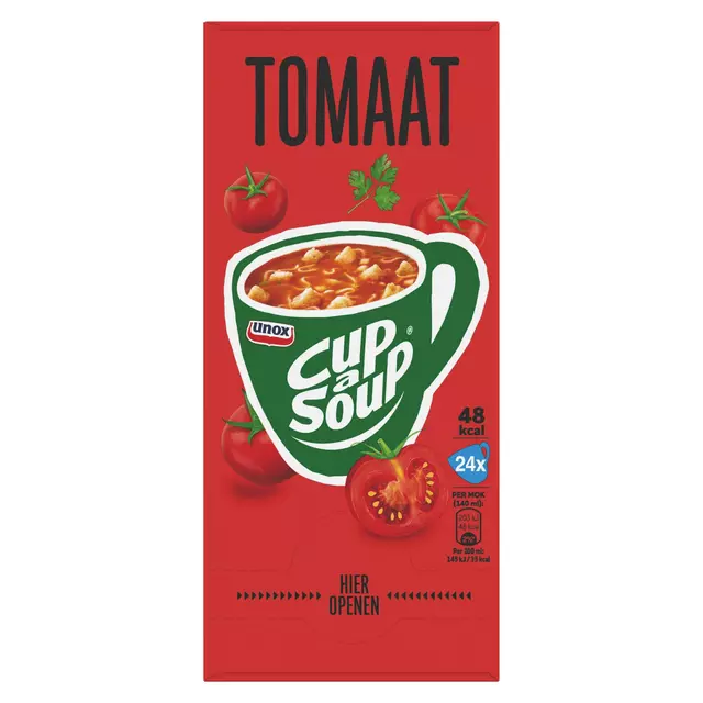 Een Cup-a-Soup Unox tomaat 140ml koop je bij KantoorProfi België BV