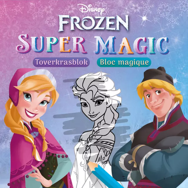 Een Toverkrasblok Deltas Super Magic Disney Frozen koop je bij Van Leeuwen Boeken- en kantoorartikelen