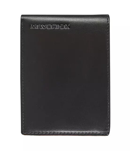 Een Portemonee Maverick All Black met kleingeldvak RFID leer zwart koop je bij KantoorProfi België BV