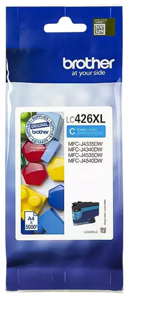Een Inktcartridge Brother LC-426XLC blauw koop je bij KantoorProfi België BV