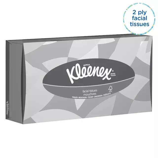 Een Facial tissues Kleenex standaard 2-laags 21x100stuks wit 8835 koop je bij L&N Partners voor Partners B.V.