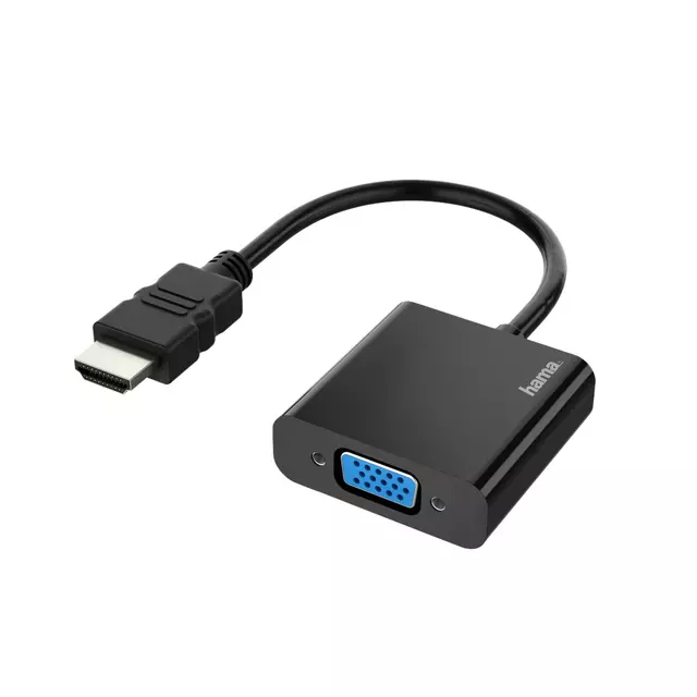 Een Adapter Hama HDMI-VGA zwart koop je bij EconOffice