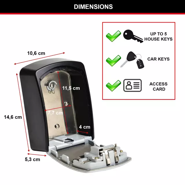 Een Schlüsselsafe MasterLock Select Access extra groß koop je bij QuickOffice BV