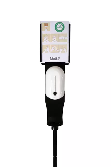 Een Dispenserzuil no touch sensor voor vloeistof 150cm zwart koop je bij KantoorProfi België BV