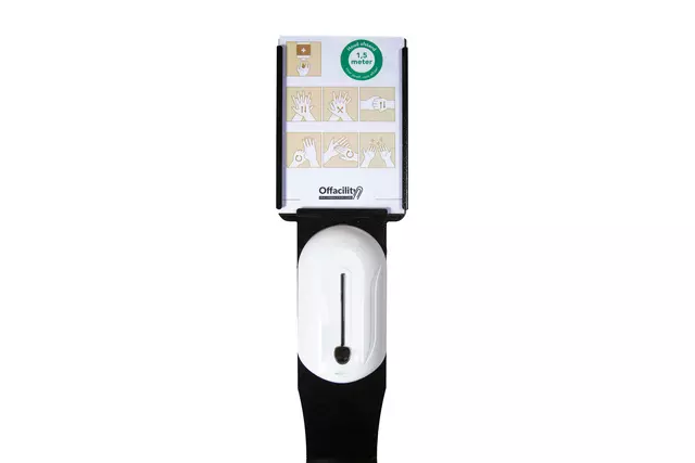 Een Dispenserzuil no touch sensor voor vloeistof 150cm zwart koop je bij EconOffice