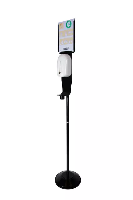 Een Dispenserzuil no touch sensor voor vloeistof 150cm zwart koop je bij EconOffice