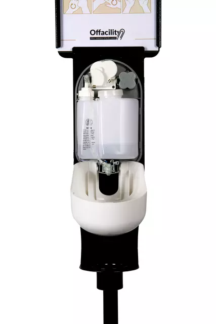 Een Dispenserzuil no touch sensor voor vloeistof 150cm zwart koop je bij Totaal Kantoor Goeree