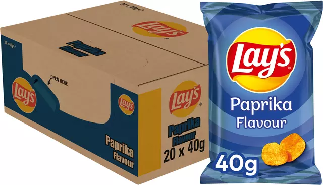 Een Chips Lay's Paprika 40gr koop je bij EconOffice