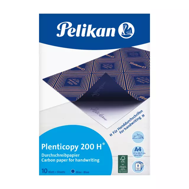 Een Carbon Handschrift Pelikan A4 200H 10v blauw koop je bij Totaal Kantoor Goeree