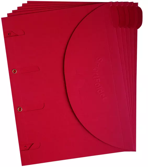 Een Smartfolder Tarifold A4 rood koop je bij Van Leeuwen Boeken- en kantoorartikelen