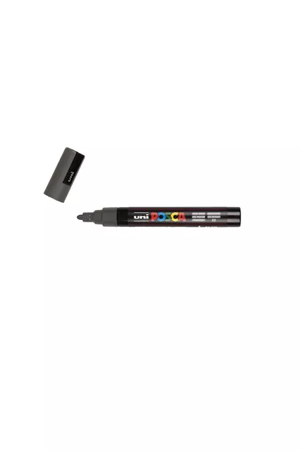 Een Verfstift Posca PC5M medium diepgrijs koop je bij Klik Office BV