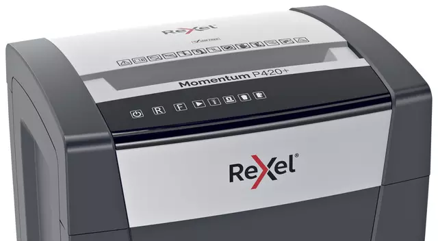Een Papiervernietiger Rexel Momentum P420+ snippers 4x35mm koop je bij EconOffice