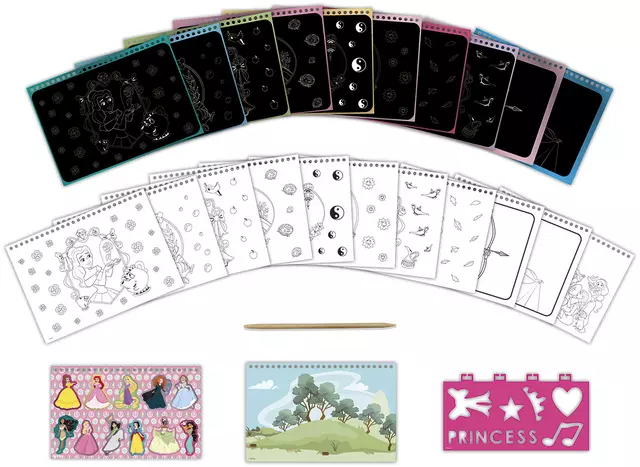 Een Knutselset Totum Disney Princess scratchbook koop je bij MV Kantoortechniek B.V.