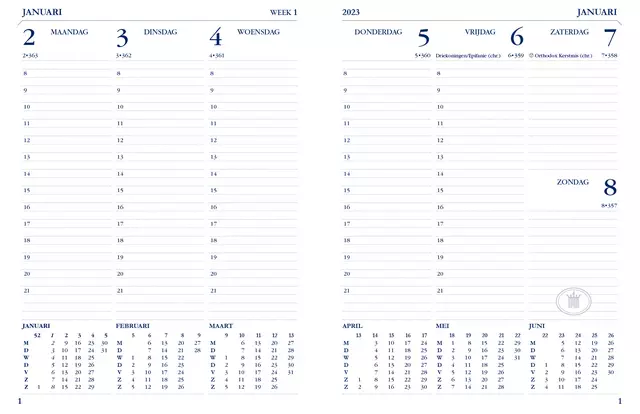 Agenda 2025 Ryam Weekplan limited edition 7dagen/2pagina's assorti