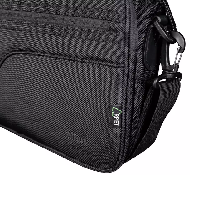 Een Laptoptas Trust Sydney Eco 16 inch zwart koop je bij EconOffice