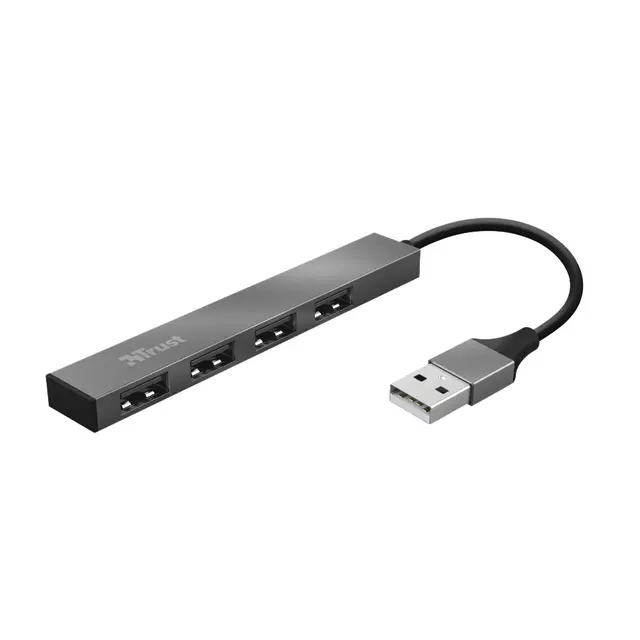 Een Hub Trust Mini USB Halyx 4 poorts koop je bij Goedkope Kantoorbenodigdheden