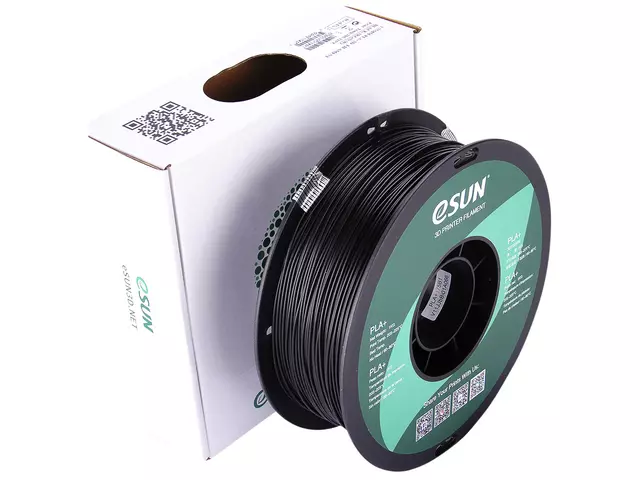 Een 3D Filament Esun 1.75mm PLA 1kg zwart koop je bij L&N Partners voor Partners B.V.
