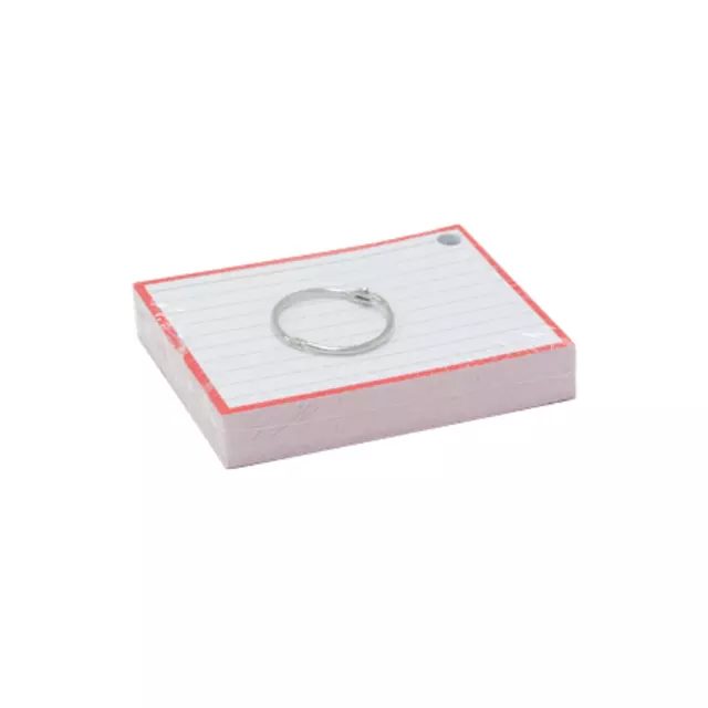 Een Flashcards A7 Rood incl. clipring koop je bij L&N Partners voor Partners B.V.