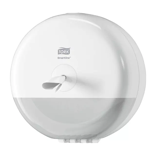 Een Toiletpapierdispenser Tork SmartOne® Mini T9 Elevation wit 681000 koop je bij Van Hoye Kantoor BV