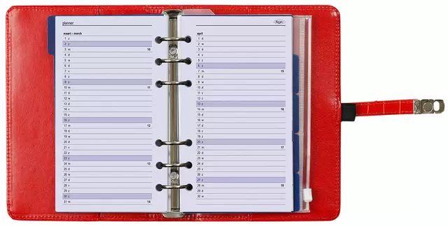 Een Organizer Kalpa Personal inclusief agenda 2024-2025 7dagen/2pagina's croco rood koop je bij EconOffice