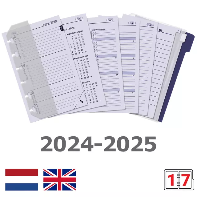 Een Organizer Kalpa Pocket inclusief agenda 2024-2025 7dagen/2pagina's slangenprint bruin koop je bij EconOffice